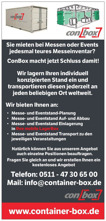 Messe & Eventstand Planung / Lagerung